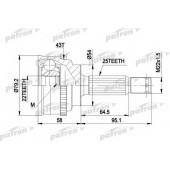 Шарнирный комплект приводного вала PATRON PCV1161