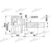Шарнирный комплект приводного вала PATRON PCV1385
