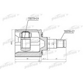 Шарнирный комплект приводного вала PATRON PCV1454