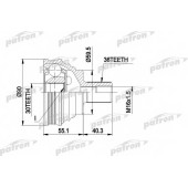 Шарнирный комплект приводного вала PATRON PCV1467