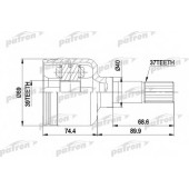Шарнирный комплект приводного вала PATRON PCV5015