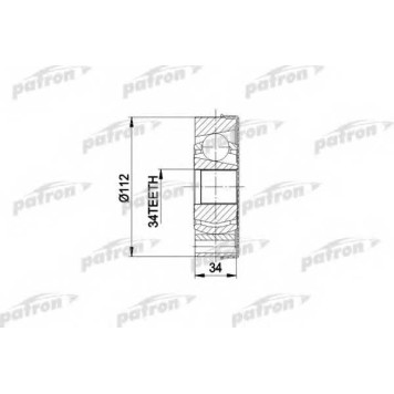 Шарнирный комплект приводного вала PATRON PCV5034