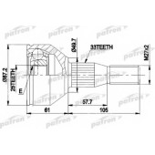 Шарнирный комплект приводного вала PATRON PCV9110