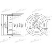 Тормозной барабан PATRON PDR1003