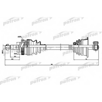 Шарнир приводного вала PATRON PDS1601