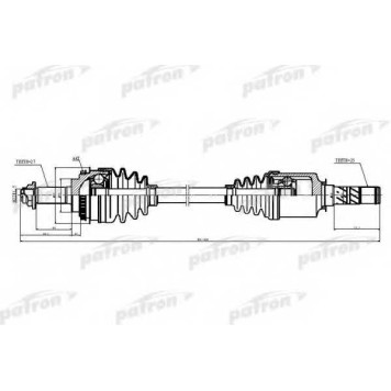 Приводной вал PATRON PDS5528