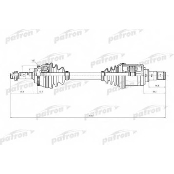 Приводной вал PATRON PDS9107