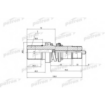 Приводной вал PATRON PDSV019