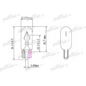 Лампа накаливания WY5W 12В 5Вт PATRON PLWY5W