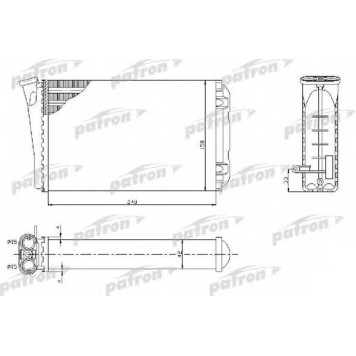 Радиатор отопления салона PATRON PRS2048