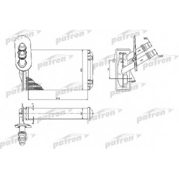 Радиатор отопления салона PATRON PRS2074