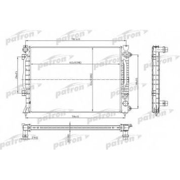 Радиатор охлаждения двигателя PATRON PRS3010