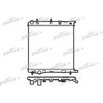 Радиатор охлаждения двигателя PATRON PRS3033