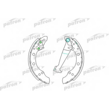 Комплект тормозных колодок задний для AUDI 100, 80, 90, COUPE / VW PASSAT, SANTANA <b>PATRON PSP150</b>