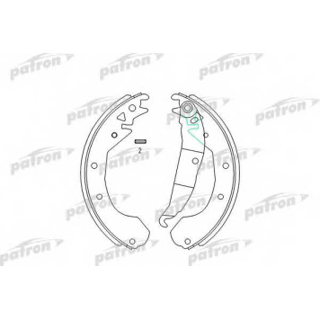 Комплект тормозных колодок задний для OPEL COMBO, COMMODORE, KADETT, MANTA, REKORD E <b>PATRON PSP199</b>
