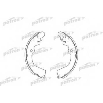 Комплект тормозных колодок задний для MITSUBISHI SPACE RUNNER(N1#W,N2#W), SPACE(N3#W,N4#W) <b>PATRON PSP404</b>