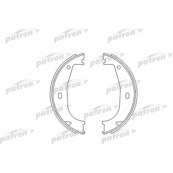 Комплект колодок стояночной тормозной системы PATRON PSP546