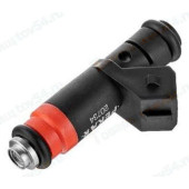 Форсунка топливная ВАЗ дв. 8V1,4i-1,6i-1,7i (рампа ВАЗ 1118, 2123) (оранжевая тонкая) <b>ПЕКАР 20734</b>