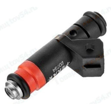 Форсунка топливная ВАЗ дв. 8V1,4i-1,6i-1,7i (рампа ВАЗ 1118, 2123) (оранжевая тонкая) <b>ПЕКАР 20734</b>