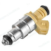 Форсунка топливная ВАЗ дв. 8V1,5i (рампа ВАЗ 2111) VAZ (желтая толстая) <b>ПЕКАР 6393</b>