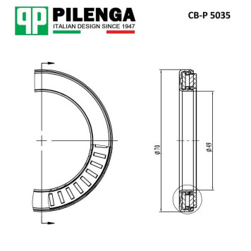 Ремкомплект опоры амортизатора BOXER III, DUCATO III, JUMPER III <b>PILENGA CB-P5035</b>-1
