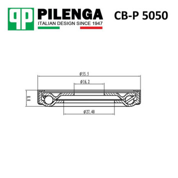 Ремкомплект верхней опоры амортизатора LARGUS, LOGAN, SANDERO, DUSTER <b>PILENGA CB-P5050</b>-1