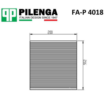 Фильтр салонный NISSAN ?X-TRAIL 01 <b>PILENGA FA-P4018</b>-1