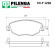 Колодки тормозные диск.передние MONDEO III, JAGUAR X-Type Estate <b>PILENGA FD-P1258</b>