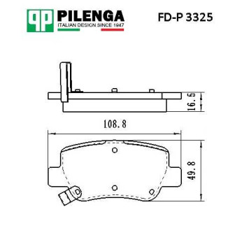 Колодки тормозные дисковые задние AVENSIS <b>PILENGA FD-P3325</b>-1