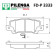 Колодки тормозные дисковые задние <b>PILENGA FD-P3333</b>