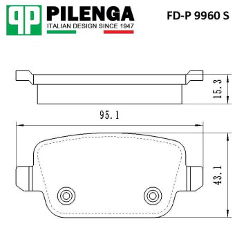 Колодки тормозные диск.задние MONDEO IV, GALAXY, KUGA, S-MAX, VOLVO <b>PILENGA FD-P9960S</b>-1