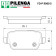 Колодки тормозные диск.задние MONDEO IV, GALAXY, KUGA, S-MAX, VOLVO <b>PILENGA FD-P9960S</b>