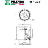 Фильтр масляный (аналог FO 5420) <b>PILENGA FO-P6328</b>