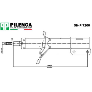Амортизатор передний левый <b>PILENGA SH-P7200</b>-1