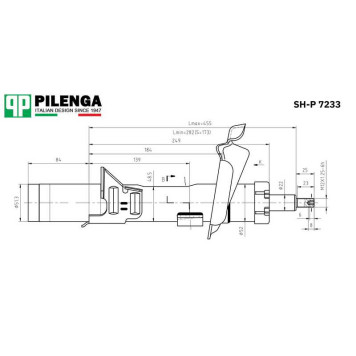 Амортизатор передний правый, газовый <b>PILENGA SH-P7233</b>-1