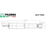 Амортизатор передний VW T4 <b>PILENGA SH-P7254</b>