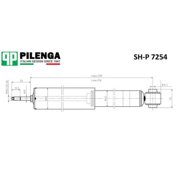 Амортизатор передний VW T4 <b>PILENGA SH-P7254</b>
