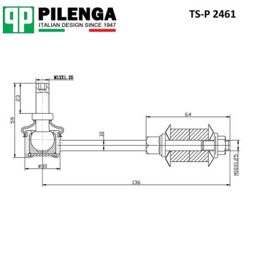 Стойка стабилизатора <b>PILENGA TS-P2461</b>-1