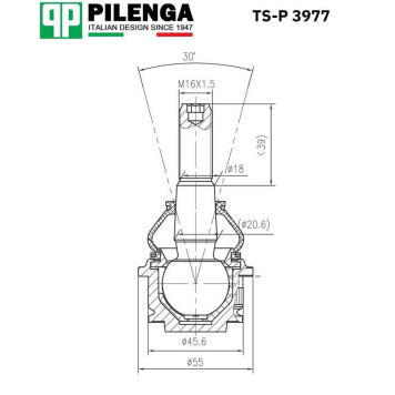 Опора шаровая верхняя VW T4 <b>PILENGA TS-P3977</b>-1