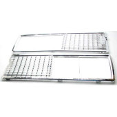 Решетка радиатора ВАЗ 2106 хром комплект ПЛАСТИК (2106-8401012/13Cr)