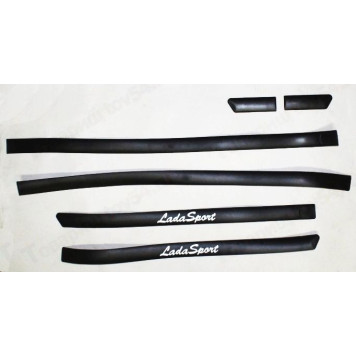 Молдинги дверей ВАЗ 2110 'Lada Sport' (комплект 6 шт) <b>ПЛАСТИК 92390</b>