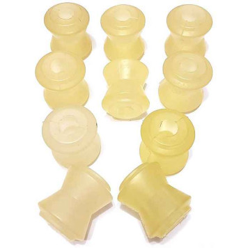 Втулки штанг заднего моста ВАЗ-2101-2107, 2121-21213 полиуретан БЕЛ.4бол.+6мал. ПТП 2101-2919042/108-1