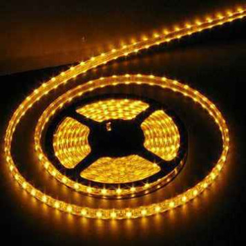 Лента светодиодная SMD3528 120LED/м, IP65, желтый (цена за 10см)