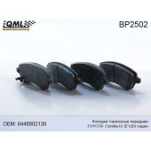 Колодки тормозные передние TOYOTA Corolla седан IX (E120) 2002 - 2007 0446502130 <b>QML BP2502</b>
