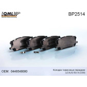 Колодки тормозные передние LEXUS RX II (U38) 2003 - 2008 0446548080 <b>QML BP2514</b>