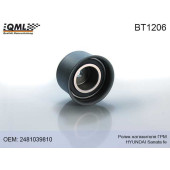 Ролик натяжителя грм KIA SANTA FE 00->> 2481039810 <b>QML BT1206</b>