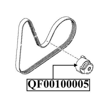 Ролик натяжителя приводного ремня <b>QUATTRO FRENI QF00100005</b>-1