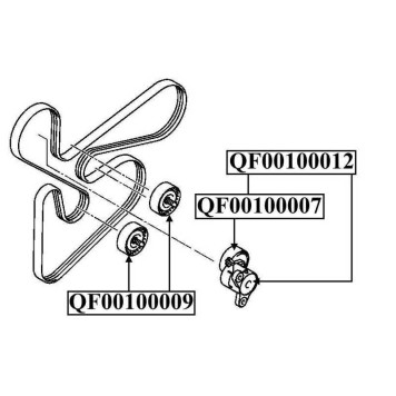 Ролик обводной <b>QUATTRO FRENI QF00100009</b>-2
