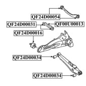 Тяга задняя поперечная нижняя <b>QUATTRO FRENI QF00U00013</b>