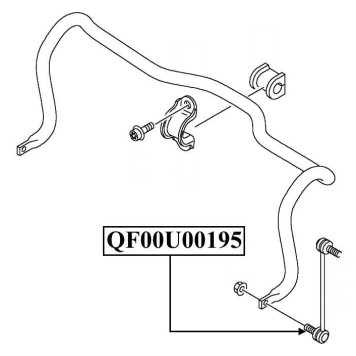 Тяга стабилизатора передняя <b>QUATTRO FRENI QF00U00195</b>-1